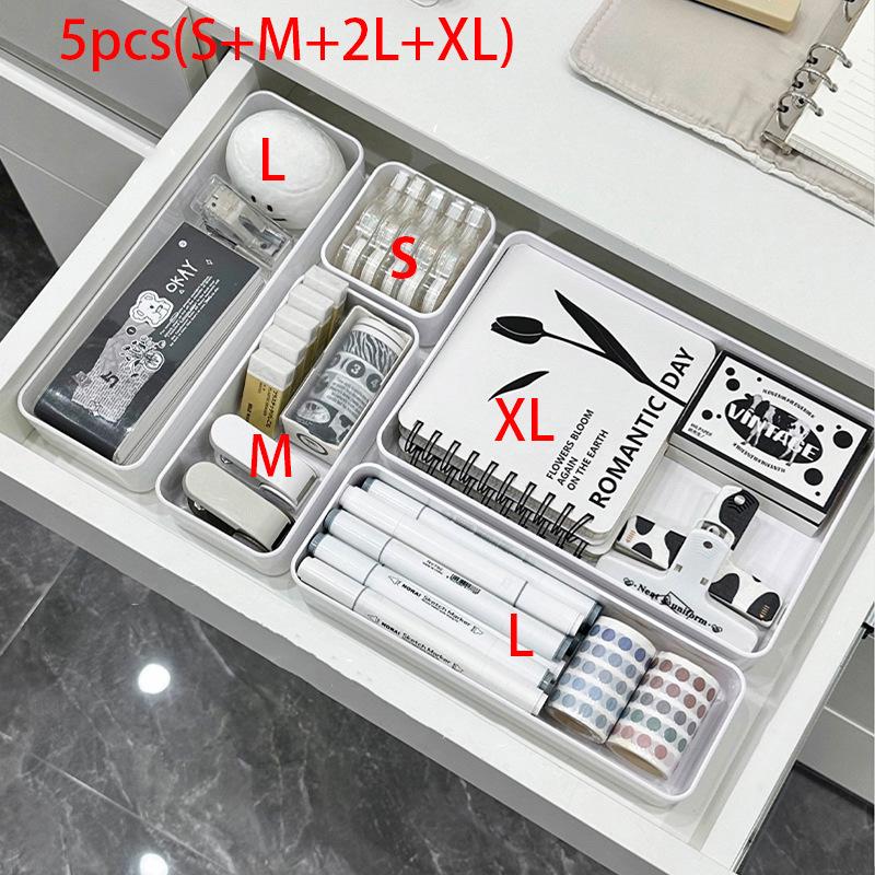 Настольный органайзер с ящиками для дома, общежития или офиса - Идеально подходит для мелочей, косметики и канцелярских принадлежностей