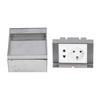 Recessed Socket 2 Prong Holes Universal Universal 2 Pin Floor Waterproof Electrical Outlet