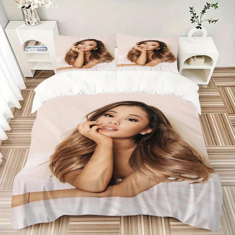 Glamorous Hair Model Pose Print 3Pcs Bedding Setduvet Cover With 2 Bedropillowcase Home Birthday Gift