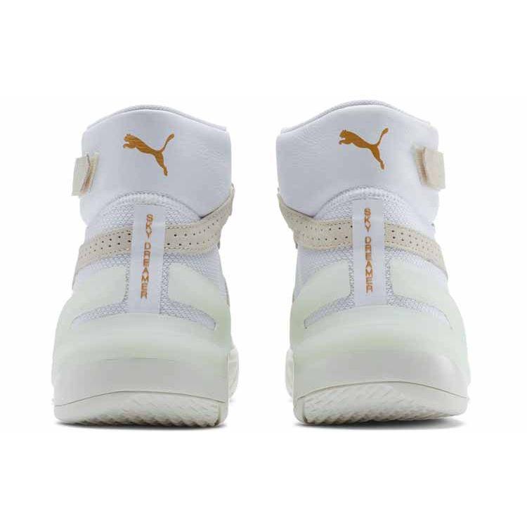 Puma J.Cole X Sky Modern Dream Round Toe Leather Fabric Suede Non-Slip Shock Absorption High-Top Basketball Shoes Limited Edition 193675-01(S-BOX)