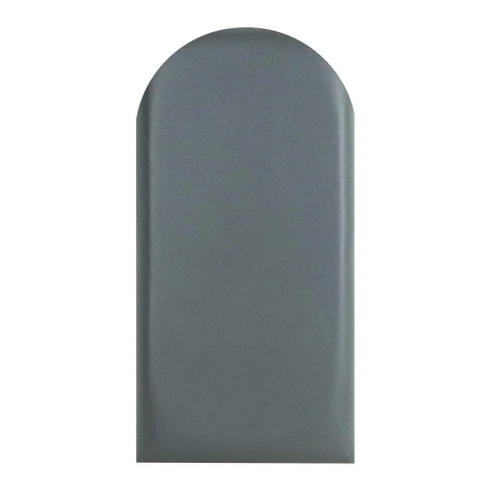 1pc 20x50cm Protective Wall Enclosure Anti-collision Soft Bag Wall Sticker Headboard Semi-circular Leather Soft Bag Headboards