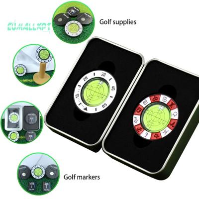 Golf Green Reader с железной коробкой - магнитный шариковый маркер, высокоточный уровень, пузырьковый инструмент, аксессуары для тренировок