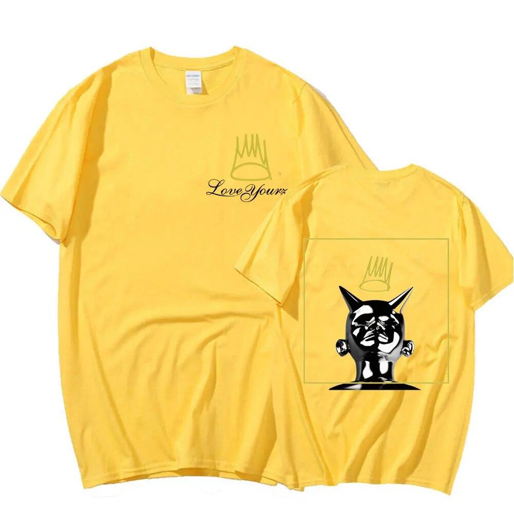 Футболка Rapper J Cole 2014, Born Sinner 2 Love Yourz с буквенным принтом, женская одежда унисекс в стиле Харадзюку, футболка большого размера, мужские топы