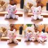 Cat Plush Bowknot Doll Pendant With Soft Material For Kids Room Decor And Gifts