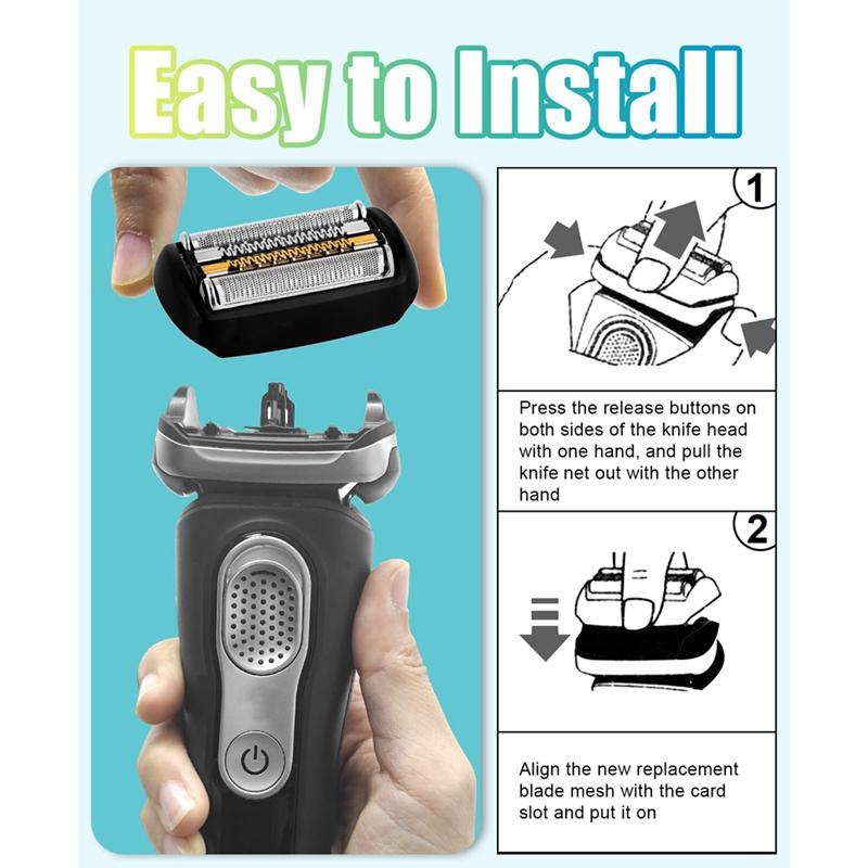 Сменная бреющая головка для сеточной бритвы Braun 9 Series 9040S, 9080Cc, 9093S, 9095Cc, 9240S, 9242S, 9260S, 9280Cc