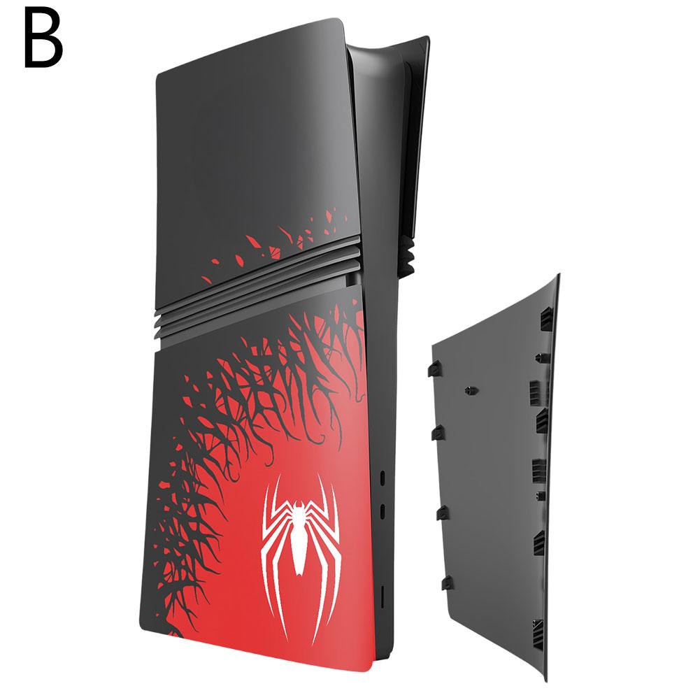 For Playstation5 Pro Limited Edition Spider Hard Faceplate Cover Premium ABS Replacement Shell Accessories For PS5 Console Cover