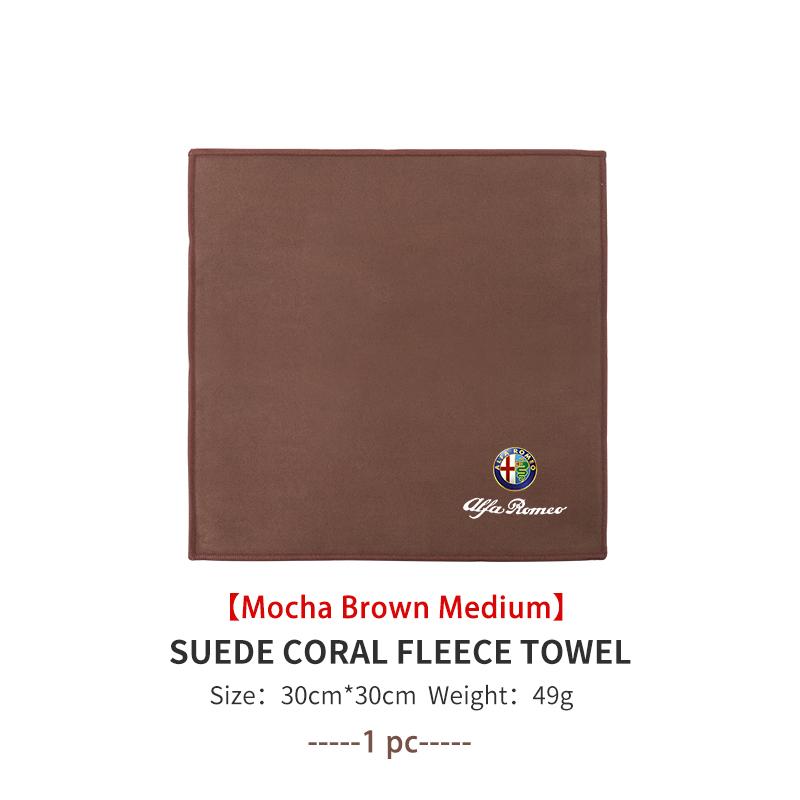 Car Wiping Drying Cloth Towel Absorbent Microfiber Towel For Alfa Romeo 159 Giulietta Giulia 147 Mito 156 159 166 GT Stelvio