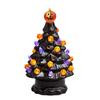 Светящееся керамическое дерево на Хэллоуин, настольное украшение на Хэллоуин, дерево на Хэллоуин, тыква-светильник