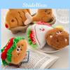 Bread French Cute Plush Keychain Realistic Croissant Plushie Food Toy Decor
