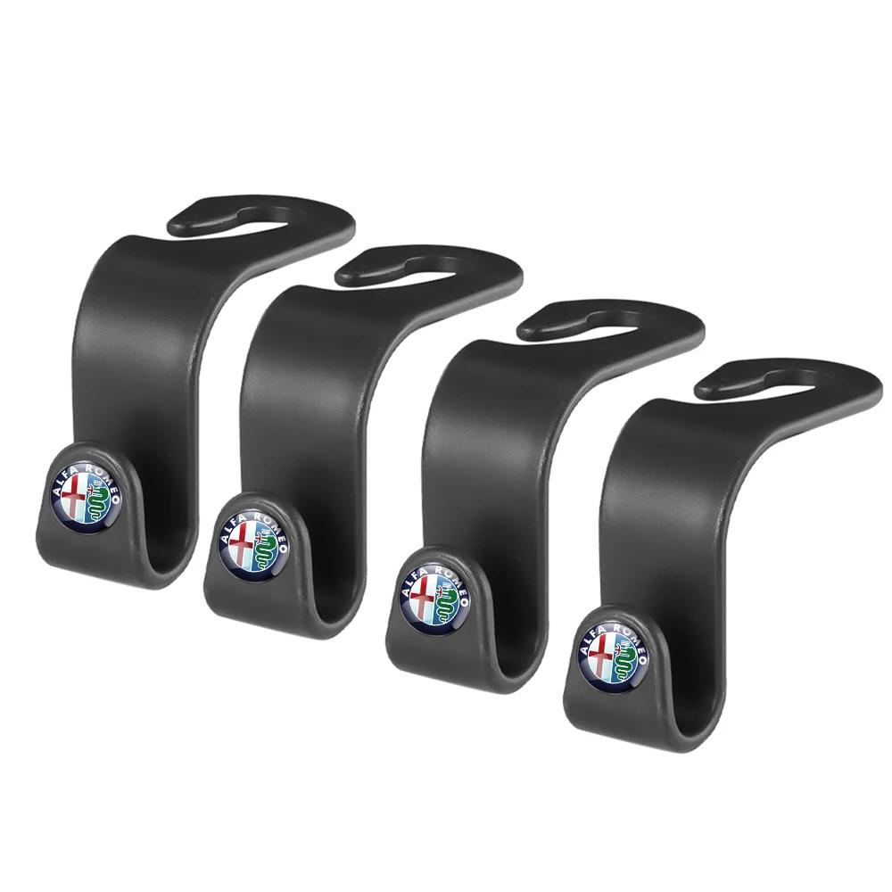 Hub Caps 2/4pcs Car Seat Back Hook Hanger Fastener Organizer Holder Storage Accessories For Alfa Romeo 159 147 Mito Stelvio Giul
