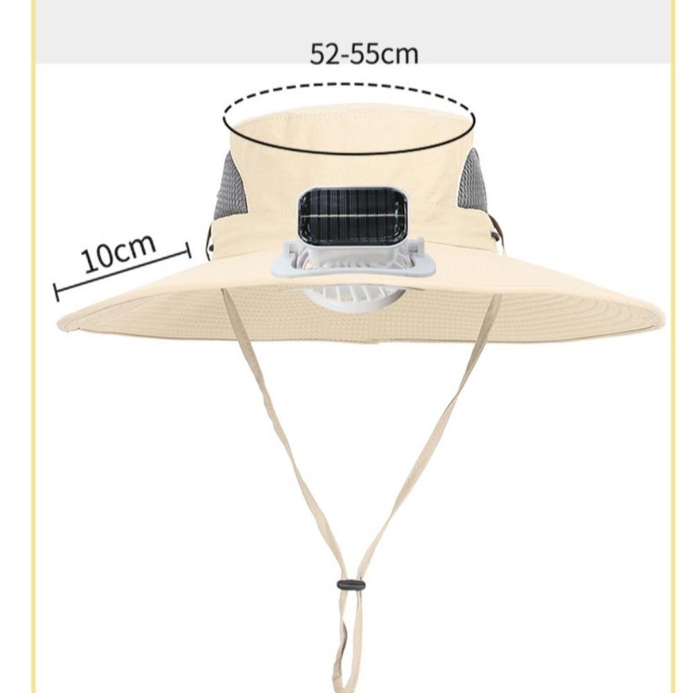 with Cooling Fan Sun Hat Wide Brim Kids Fisherman Hat New Outdoor Sunshade Hat