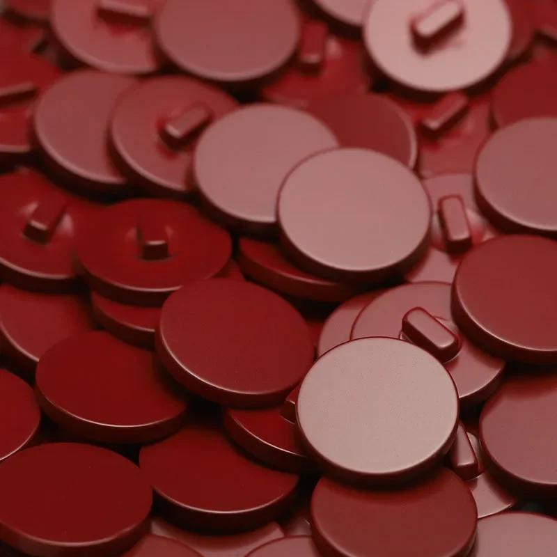 10 шт. Красивые пуговицы из смолы, однотонные, гладкие, круглые, пуговицы из смолы, швейные принадлежности для зимнего пальто