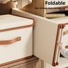 Oxford Cloth Storage Boxes, Foldable Clothes Organizer Bins with Lid, Fabric Storage Containers for Bedroom, Closet, Toys