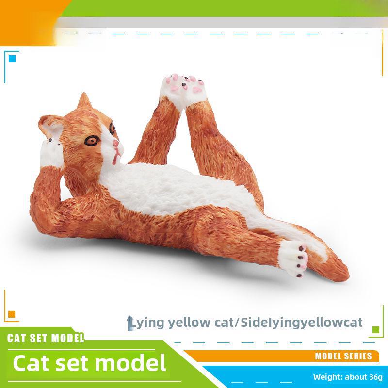 Детский набор игрушек «Черно-белый котенок» — китайские сельские украшения в виде кошечки