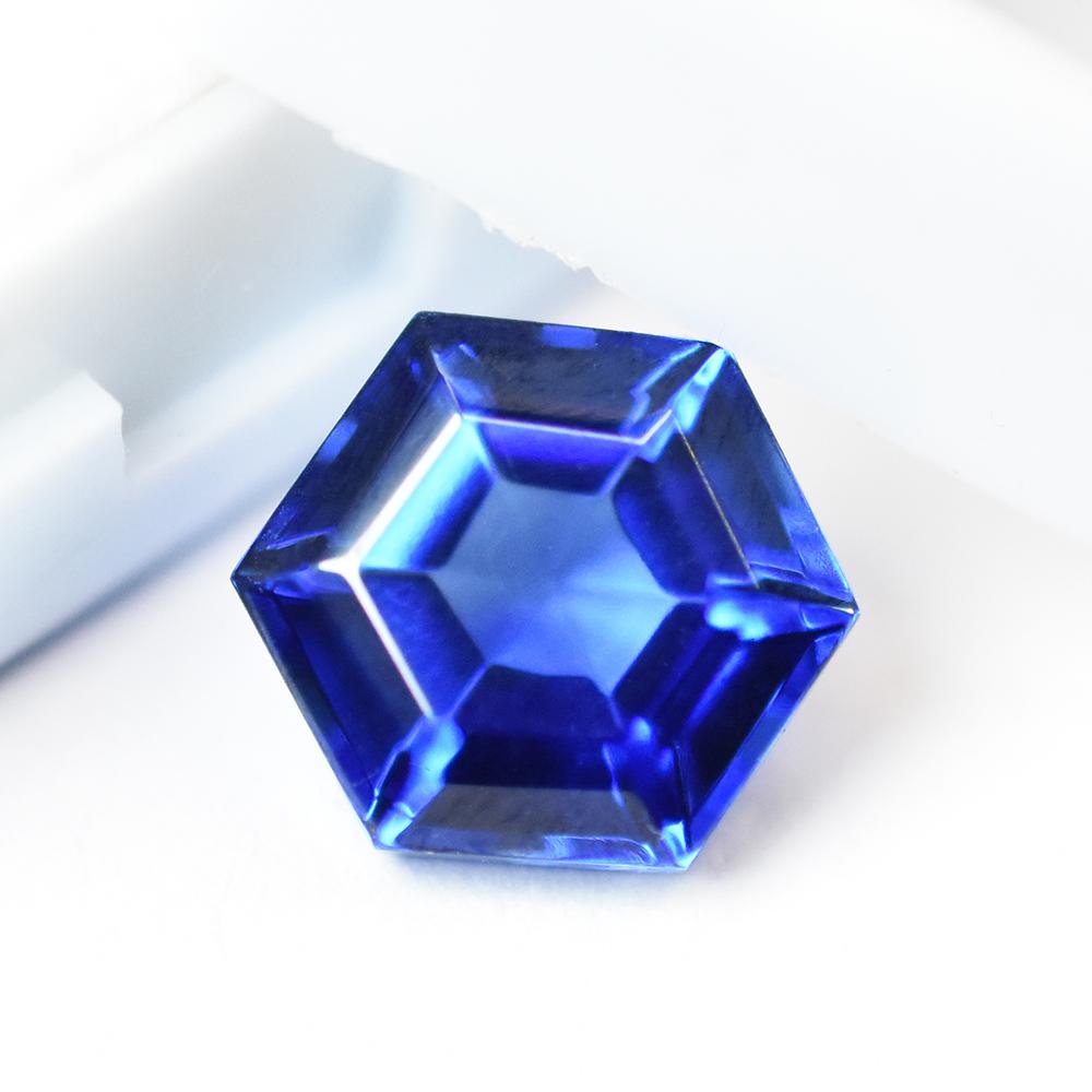 Natural Blue Sapphire Loose Gemstone 7.10 ct 10x10mm Fancy Shape September Birthday Birthstone