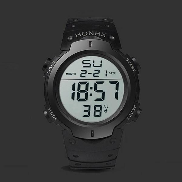 Военные зачисленные студенты, пожилые родители, электронные водонепроницаемые спортивные наручные часы с большим экраном