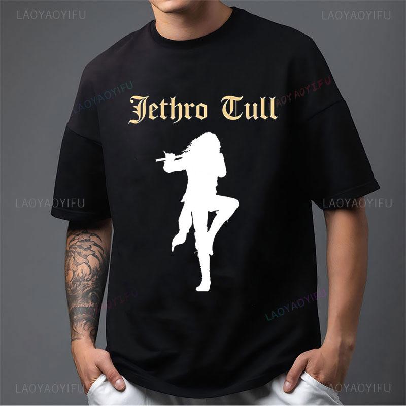 Jethro Tull Shirts Vintage Classics Rock Band Print Tee Cheap Polyester Graphic T Shirts Unisex Summer Short Sleeve Fashion Clothes