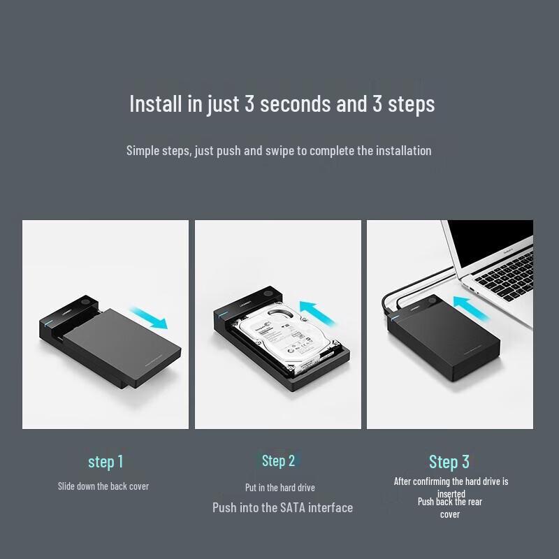 Ugreen Корпус для 3,5-дюймового SATA USB 3.0 жесткого диска