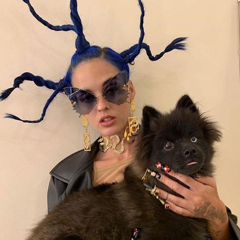 Автомобильные солнцезащитные очки-бабочки для мужчин и женщин, защита от ультрафиолета, винтажные велосипедные металлические солнцезащитные очки без оправы, очки