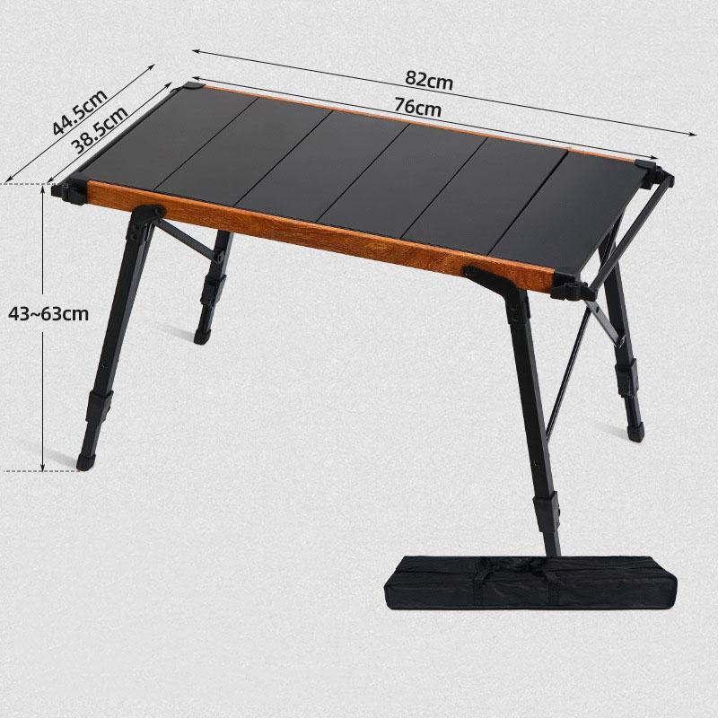 Folding Camping Table Height Adjustable Aluminum Modular Expansion Portable Outdoor Kitchen Table Compact Picnic BBQ Table