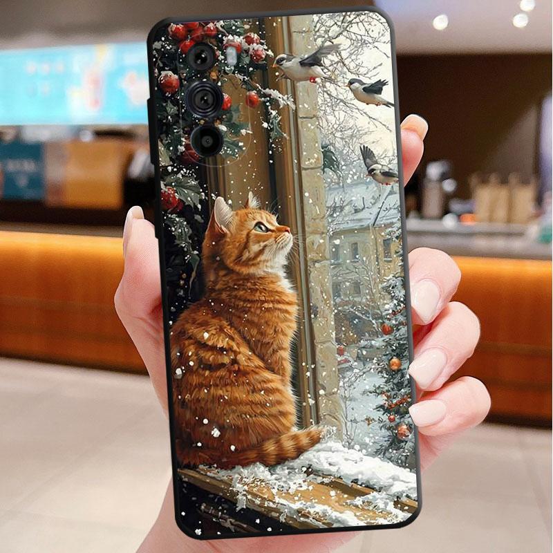 Phone Case For Motorola Edge 50 40 Pro 60 50 40 30 Ultra Neo Fusion Moto G Play G Stylus G Power G Christmas Light Tree