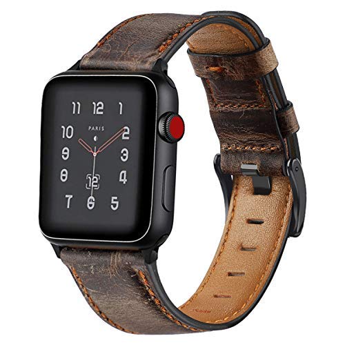 Ремешок для Apple, ремешок для часов 44 мм, 40 мм, 45 мм, 41 мм, 49 мм, 38, 42 мм, ретро-браслет Correa из коровьей кожи, iwatch series 7, 6, 3 SE Ultra 2, 8, 9