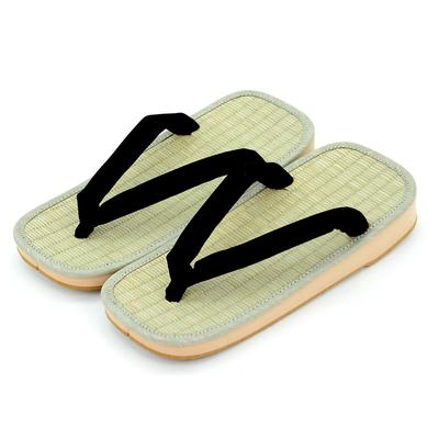 Sponge Black Made in Black L [Takeharu] Setta, Sole, Tatami, Thong, Sandals, Japan, Men's, Plain, Square, Painless, Tatami,
