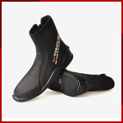 7 мм Неопреновые Дайвинг Ботинки Высокий Верх Холодостойкие Нескользящие Охота на Рыбу Подводное Плавание Сноркелинг Женская Водная Обувь