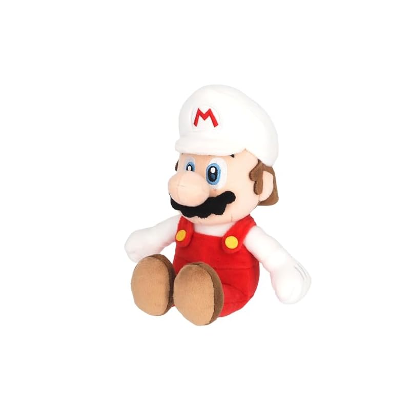 Sanei Boeki Super Mario ALL STAR КОЛЛЕКЦИЯ Fire Mario (S) Плюшевая игрушка W11 x D11 x H24см AC07