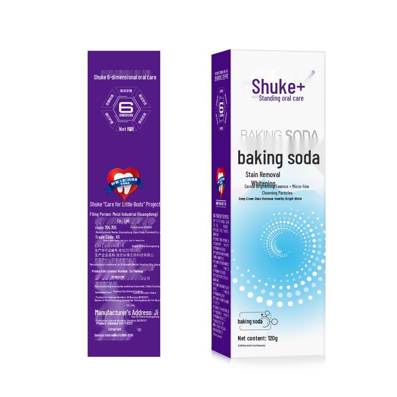 Отбеливающая и пятноудаляющая зубная паста Shuke с пищевой содой