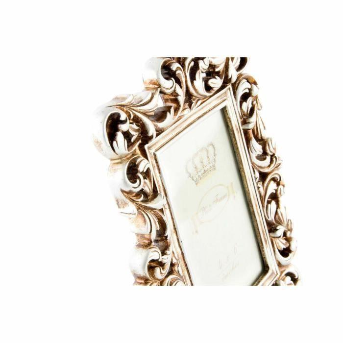 Cadre photo - Shabby Chic - Doré - 18 x 2 x 25 cm - Résine - Élégant