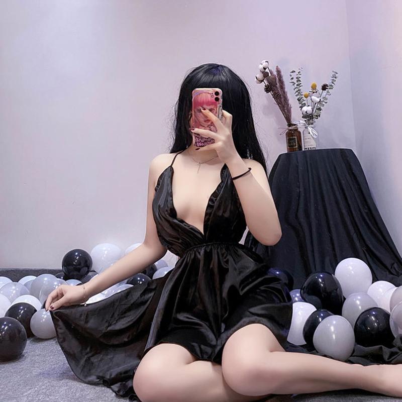 Сексуальный пижамный костюм с открытой спиной, женская домашняя одежда