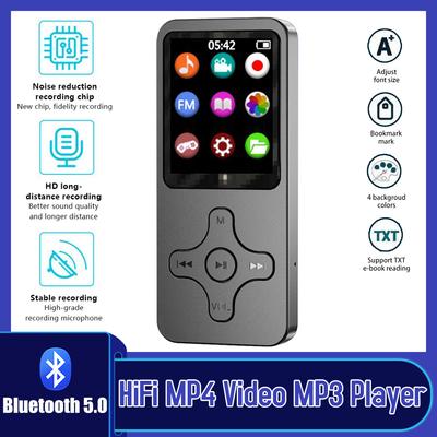 Мини Mp3 Mp4 плеер Bluetooth электронная книга видео 8/16/32/64 ГБ Hi-Fi музыкальный плеер динамик портативный Walkman с поддержкой FM-радио для Otg