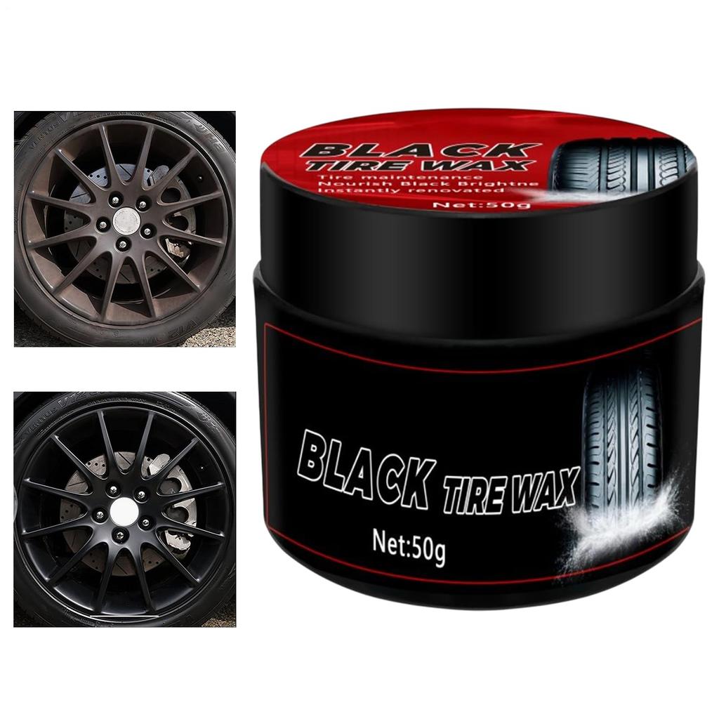 Car Tire - Tire Paste, High Gloss Black Tire Paste Type for Motorcycles, Cars, Trucks, RVs