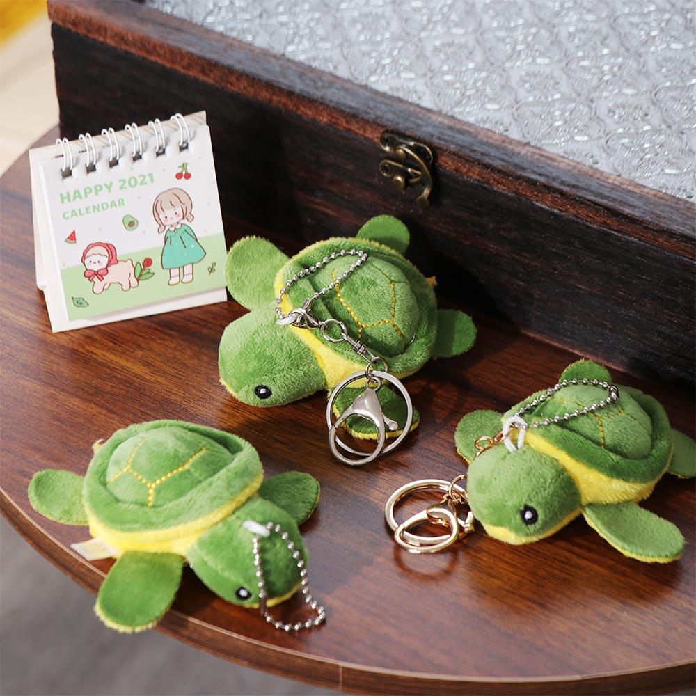 Plush Turtle Plush Keychains PP cotton Turtle Plush Keyring Turtle Plush Pendant Accessories