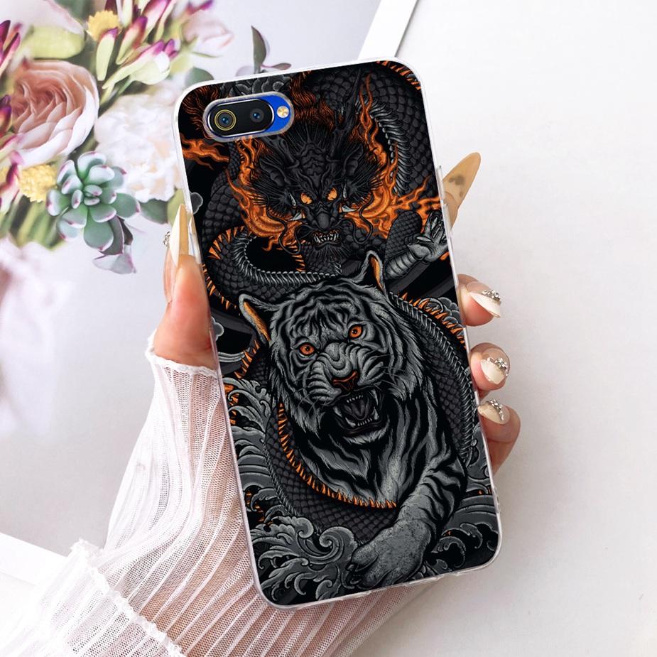 For Oppo A1k Case CPH1923 Luxury Flowers Butterfly Painted Cover Soft Silicone Case For Realme C2 RMX1941 OppoA1k RealmeC2 Shell
