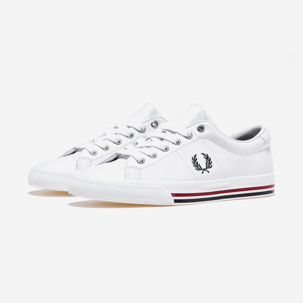 Fred Perry Кожа Underspin B4343 Белый Темно-синий 100