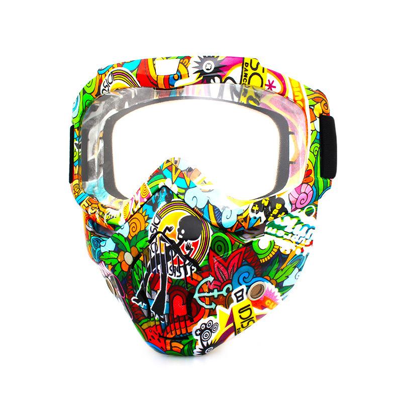 Ретро маски для лица, очки, внедорожные мотоциклы, гоночные очки, очки для велоспорта на открытом воздухе, катание на лыжах