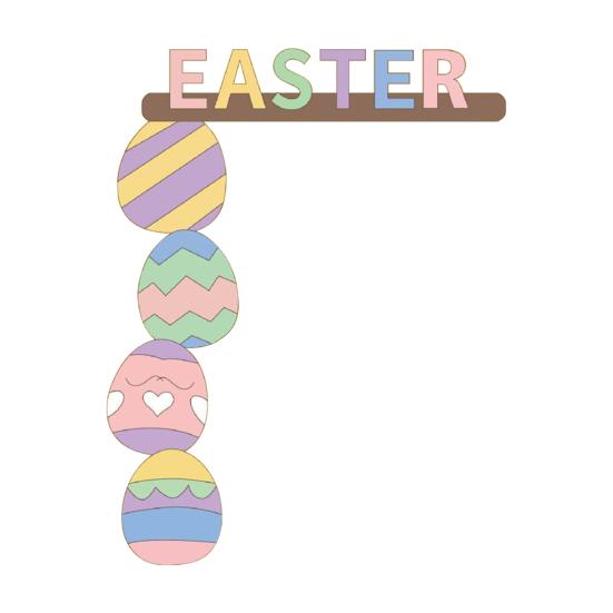 1/2 шт. пасхальный кролик дверной уголок украшение фермерский деревенский мультяшный кролик дверная рама знак передняя дверь край верхний орнамент