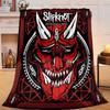 1PC Rock music Slipk-not  Flannel Blanket Gift, Suitable for Both Men And Women, Soft Ideal for Beds And Sofa, Birthday Or Christmas Gift