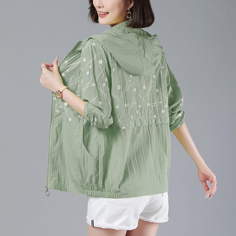Летнее тонкое базовое пальто для женщин, солнцезащитная одежда, куртки с капюшоном, модная повседневная свободная верхняя одежда