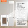 Dog Door for Sliding Glass Door 75 7/8"-80 11/16" Adjustable Height XL