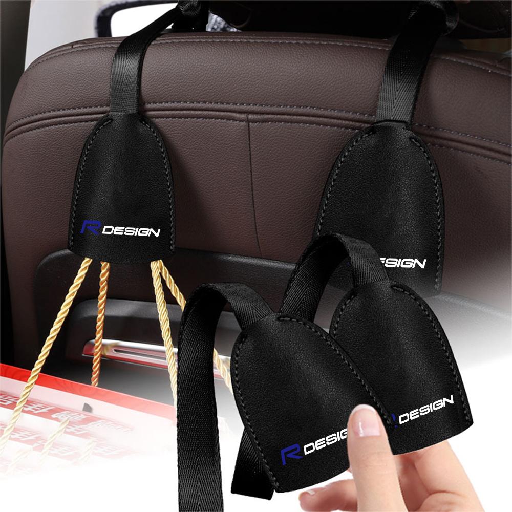 Car Rear Seat Headrest Hanger Clip Holder Storage Interior Accessories for Volvo RDESIGN S60 V40 V50 S40 S80 C30 XC40 XC70 XC90
