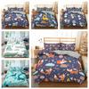 3D Cartoon Animal Bedding Set for Children's Rooms, Down Duvet Covers and Pillowcases, Full Size Quick Drying Home Decoration for Boys' Rooms