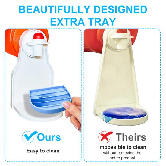 2Pcs Laundry Detergent Cup Holder Drip Catcher No Mess Leak-Proof Anti-drop Easy