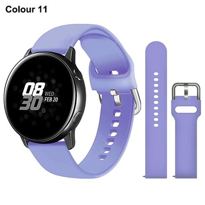 Силиконовый ремешок 20 мм 22 мм для Samsung Galaxy Watch Active 2 Watch 3 45 мм 42 мм Gear S3 ремешок для часов браслет-ремешок для Amazfit bip Huawei Watch GT 2 2e pro
