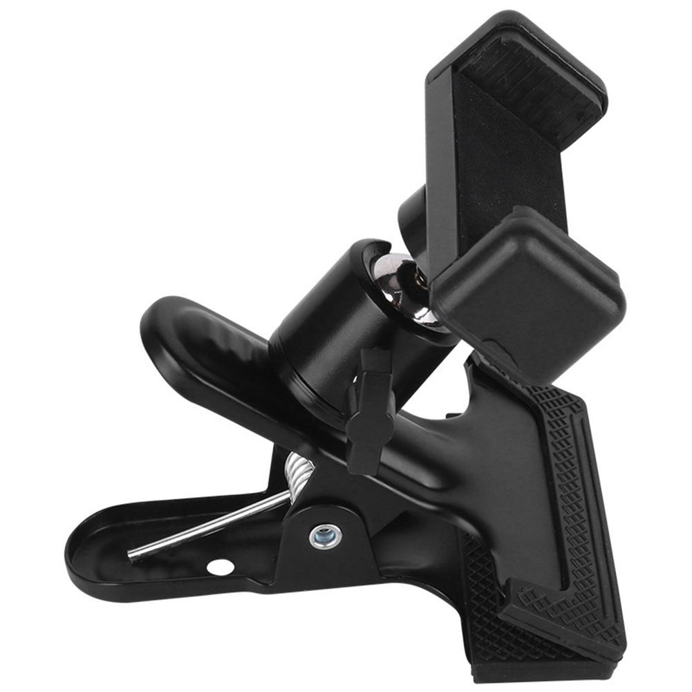 Guitar Head Clip Mobile Phone Holder Live Broadcast Bracket Stand Tripod Adjustable Guitar Head Phone Mount for Music Recording