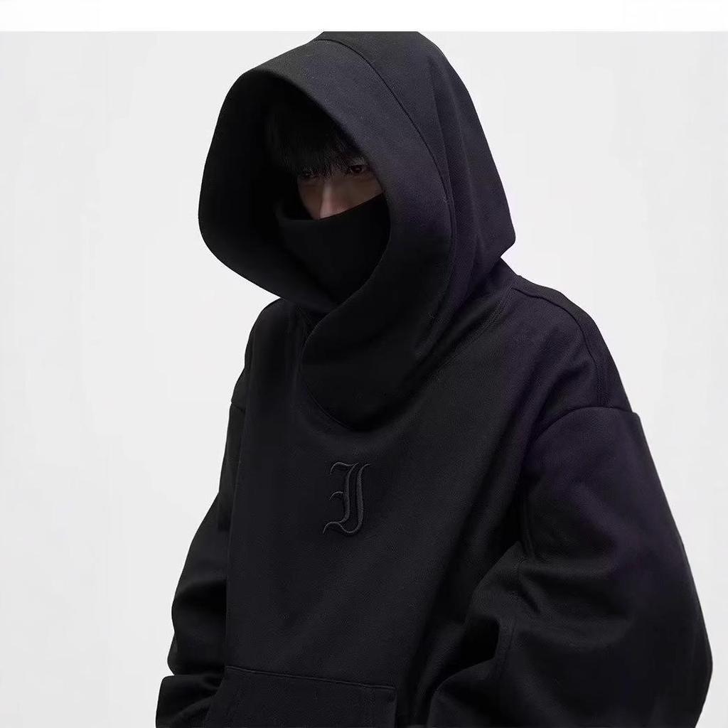 Мужская свободная толстовка с капюшоном в стиле Wasteland, американский бренд, вышитый дизайн «Социальная фобия», модная одежда для пар.