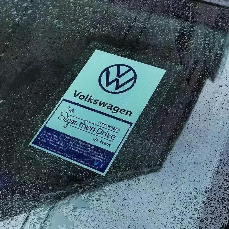 2025 Горячие JDM Статические Наклейки на Лобовое Стекло Автомобиля Для Volkswagen Golf MK6 MK7 Passat Polo T5 Magotan Touran Scirocco Декоративный Эмблема