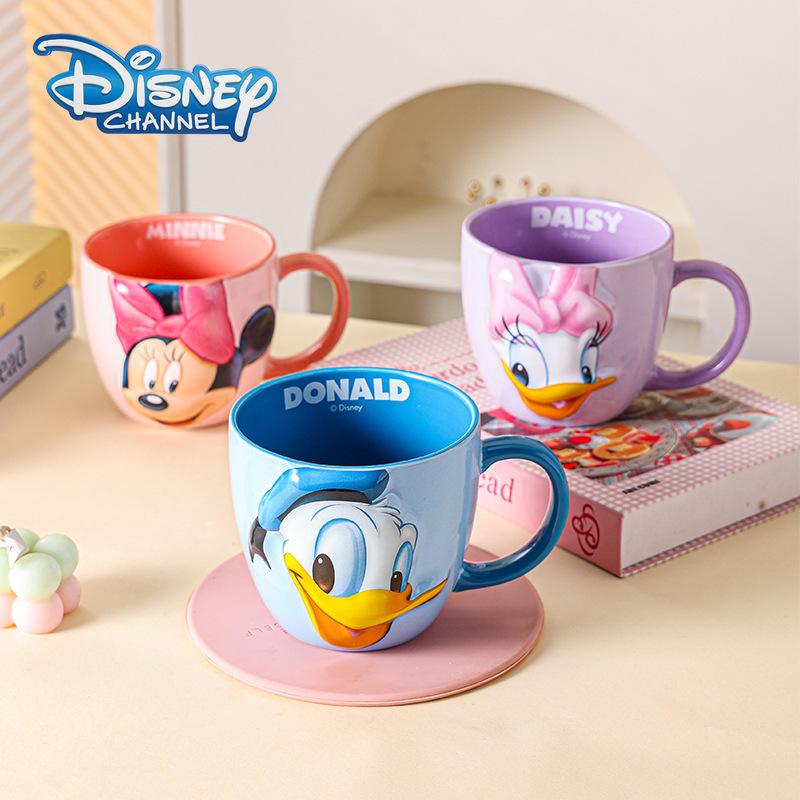Disney 3D кружка Микки Маус Креативная керамическая кофейная кружка с ручкой Красивая парная кружка Подарок Кружка для дома и офиса